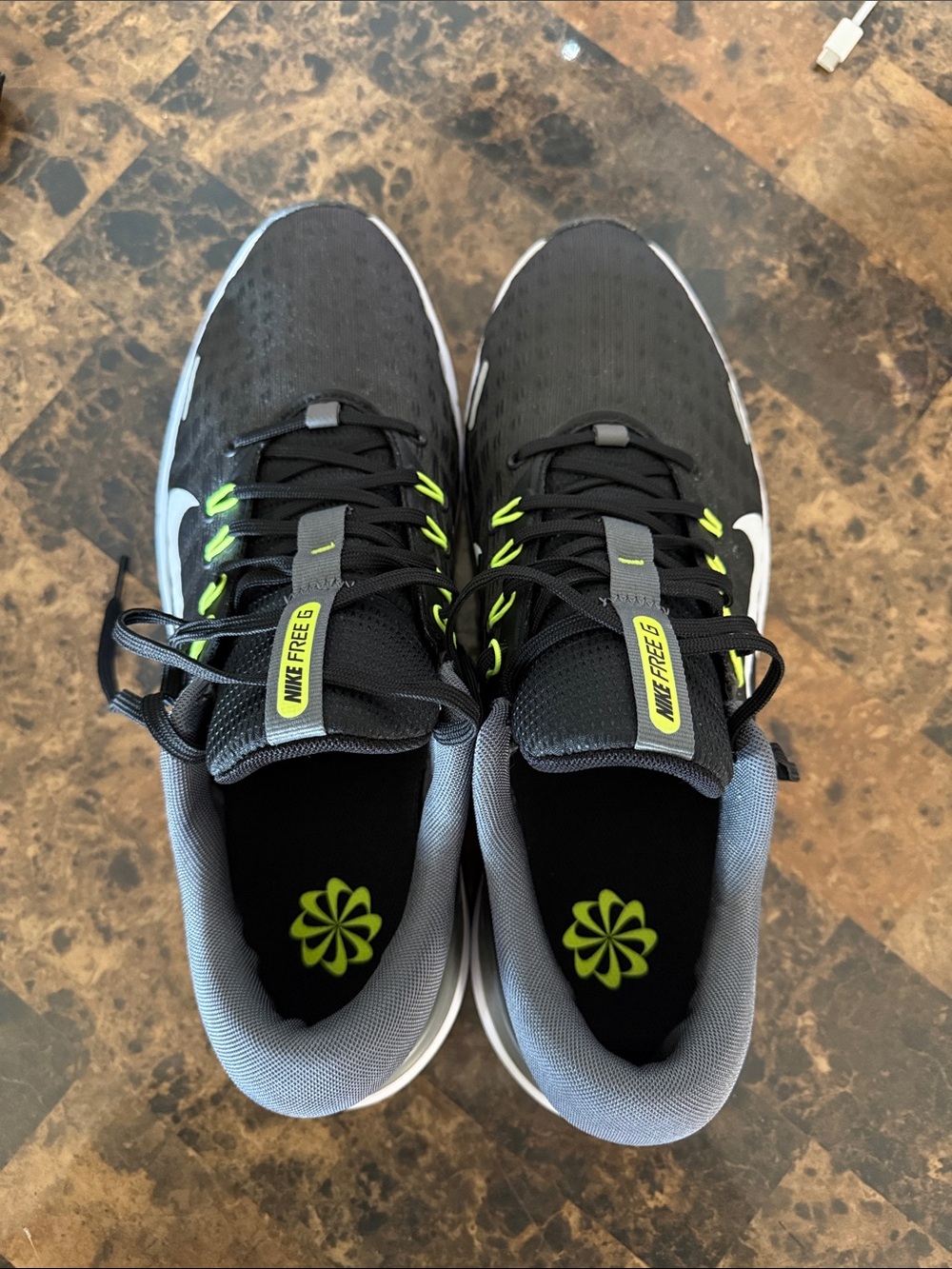 Nike Free Golf NN Golf Shoes Black Iron Grey White FN0332-001 Men's Size 12 - Picture 4 of 8